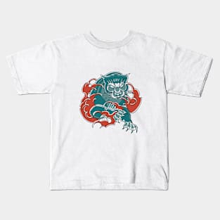 Jaguar Traditional Tattoo Art Kids T-Shirt